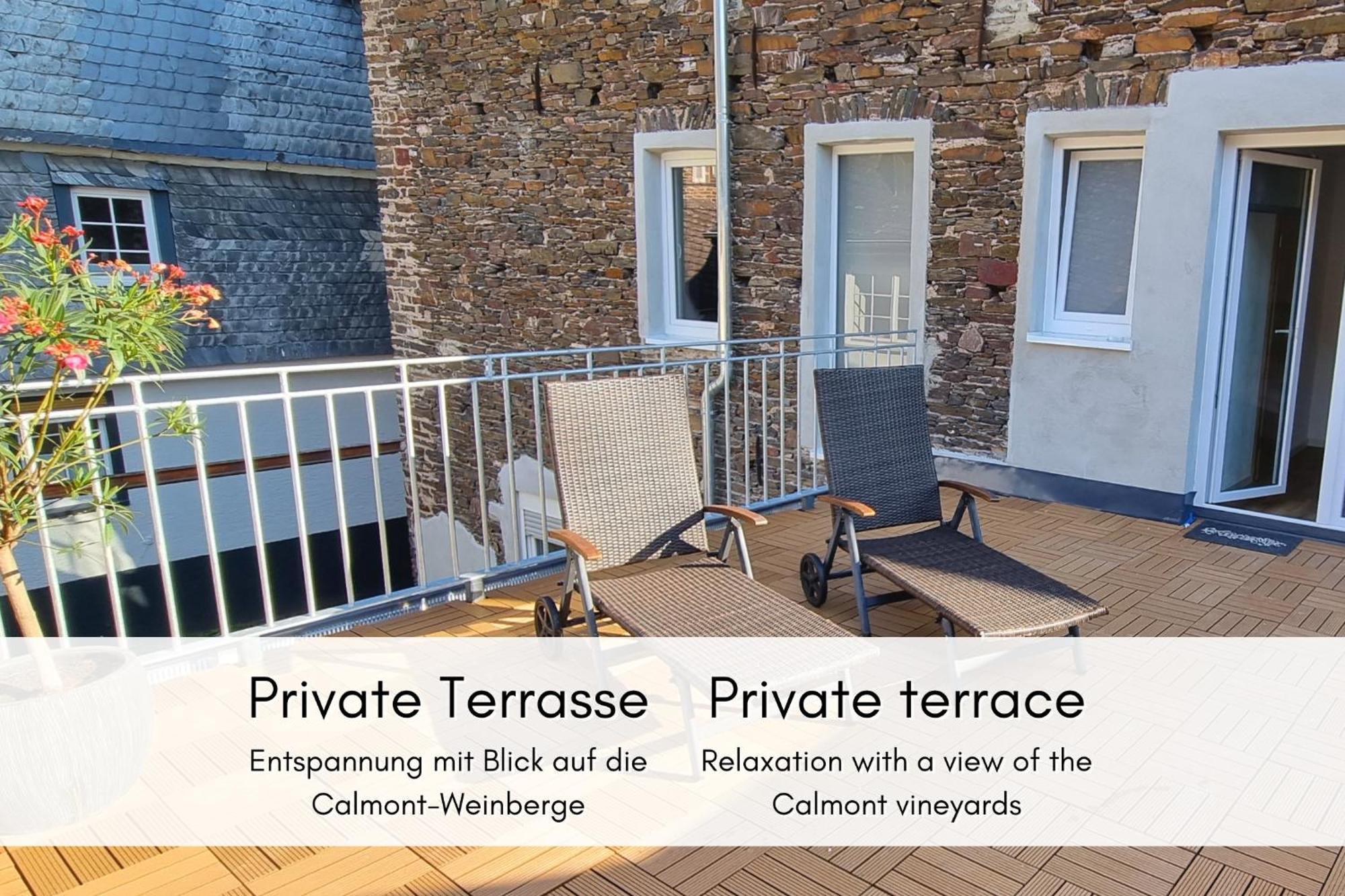 Winzerhaus Am Calmont - Terrasse Der Ruhe Daire Bremm Dış mekan fotoğraf